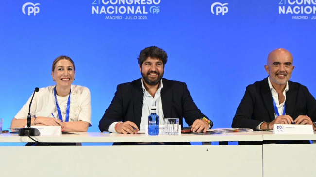 L&oacute;pez Miras durante la Ponencia de Estatutos del Congreso del Partido Popular.