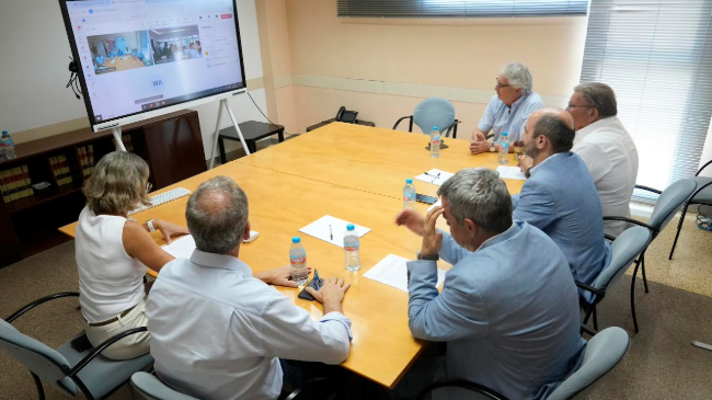 Reuni&oacute;n telem&aacute;tica mantenida ayer con la entidad paname&ntilde;a.