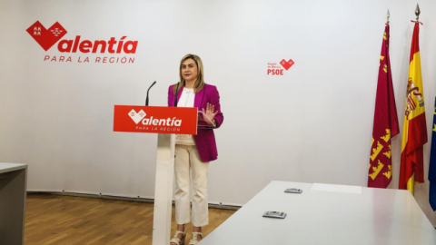 Archivo - La portavoz del Grupo Parlamentario Socialista en la Asamblea Regional de Murcia y secretaria de Coordinación de Política Institucional del PSOE en la Región de Murcia, Carmina Fernández - EP- Archivo