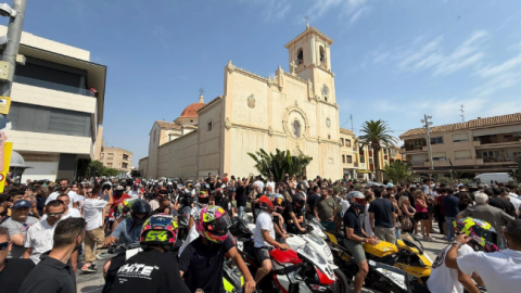San Javier despide al piloto Borja Gómez.