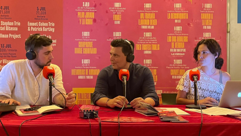 El equipo de MurciaEconomía con José Miguel Luengo, alcalde de San Javier
