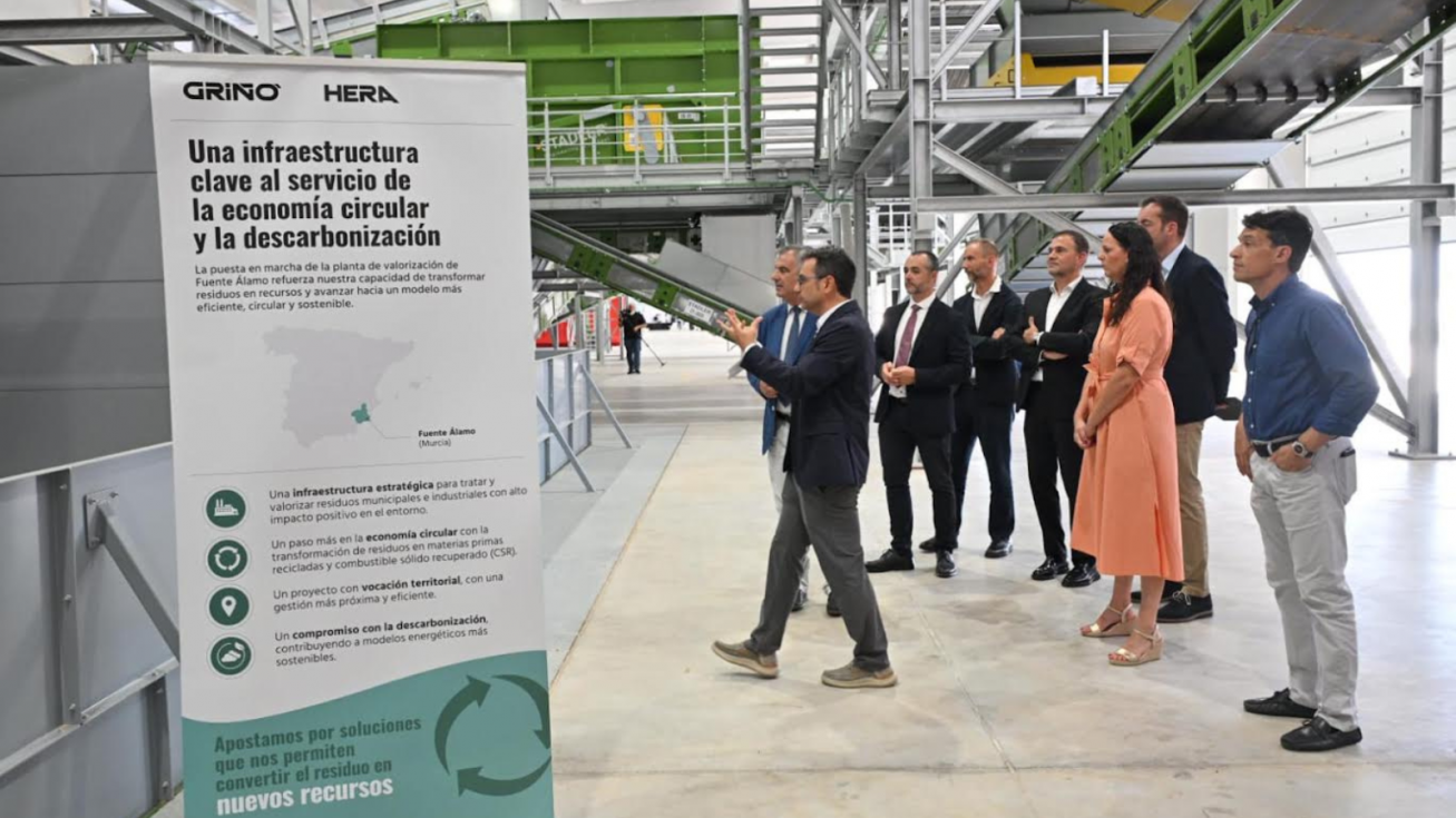 Grupo Griñó inaugura una planta de valorización de residuos en Fuente Álamo