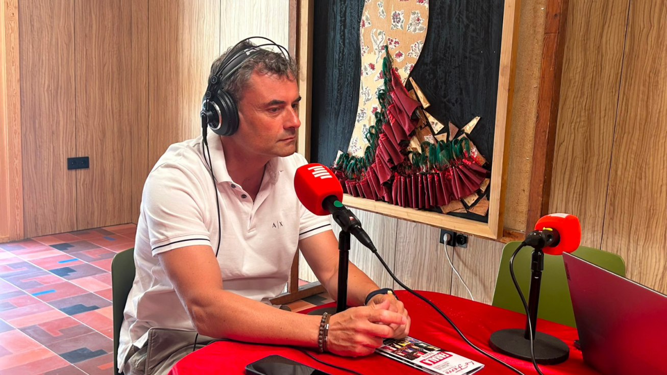 El concejal de Cultura de Torre Pacheco, Javier Plaza, durante su intervenci&oacute;n en 'Las Ma&ntilde;anas' de MurciaEconom&iacute;a Radio.