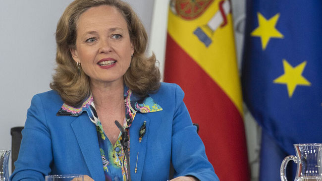 La ministra en funciones Nadia Calvi&ntilde;o