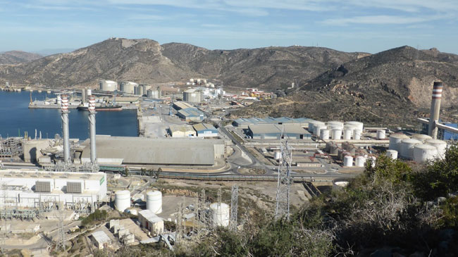 Valle de Escombreras, uno de los principales polos energ&eacute;ticos de Espa&ntilde;a