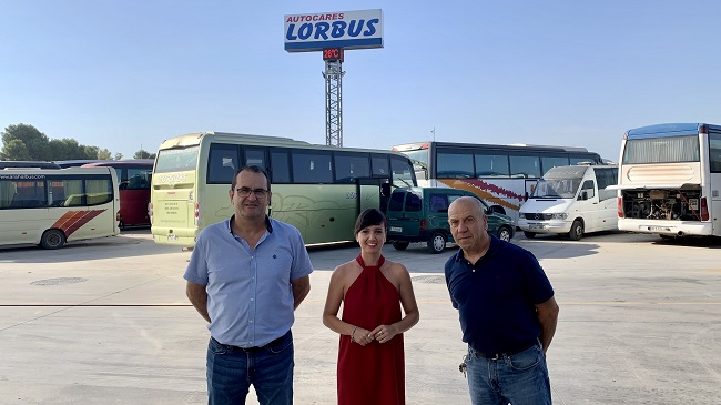 La directora general de Movilidad, Marina Munuera, visit&oacute; hoy la empresa Autocares Lorbus, beneficiaria de las ayudas del &lsquo;Programa europeo de movilidad sostenible, segura y conectada&rsquo;