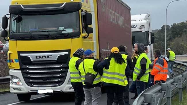 Imagen de archivo de las protestas de transportistas de la pasada primavera