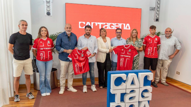 Presentación del acuerdo de patrocinio entre el FC Cartagena y el Ayuntamiento para promoción de la marca Cartagena Presentación del acuerdo de patrocinio entre el FC Cartagena y el Ayuntamiento para promoción de la marca Cartagena