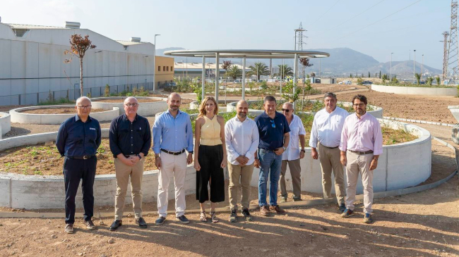 Visita a las obras de mejora de accesos y zonas verdes en el Pol&iacute;gono Industrial Cabezo Beaza