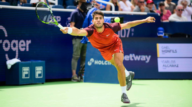 Carlos Alcaraz. | Foto: Cuenta X de Olly Tennis