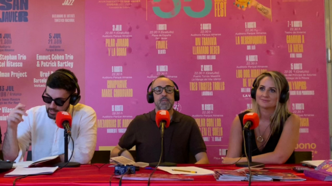 El equipo de MurciaEconom&iacute;a en el Festival de Teatro de San Javier