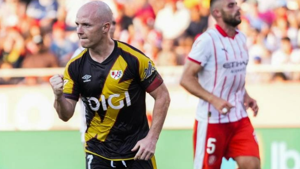 Isi Palazón celebra el tanto marcado ante el Girona (EFE). Isi Palazón celebra el tanto marcado ante el Girona (EFE).