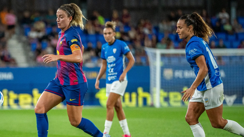Alexia Putellas durante el encuentro ante el Alhama.