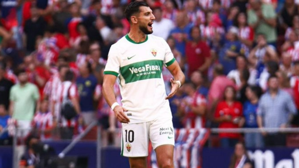 Rafa Mir durante el encuentro en el Metropolitano (LOF).