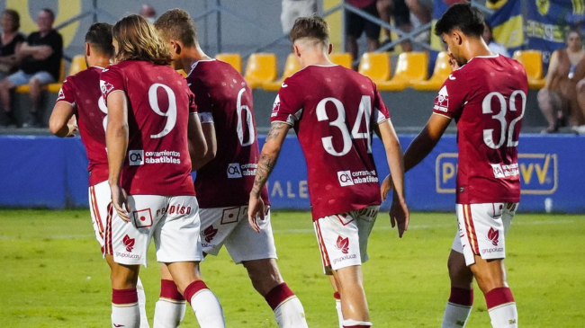 Partido Real Murcia contra el Orihuela CF. | Foto: cuenta X Real Murcia