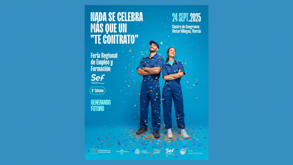 Cartel De La Feria Regional De Empleo Y Formación 2025 - CARM