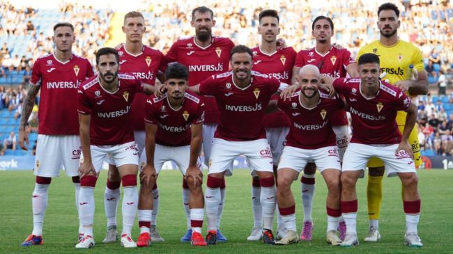 Real Murcia ante el Hércules. | Foto: Real Murcia, cuenta X Real Murcia ante el Hércules. | Foto: Real Murcia, cuenta X