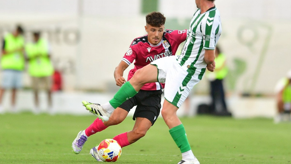 Lance del encuentro entre el Antequera y el FC Cartagena. Lance del encuentro entre el Antequera y el FC Cartagena.