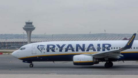 Un avión de la aerolínea Ryanair. - Ricardo Rubio - Europa Press