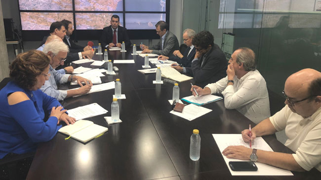 El consejero de Fomento, D&iacute;ez de Revenga, reunido con el panel de expertos para la Prevenci&oacute;n de Inundaciones