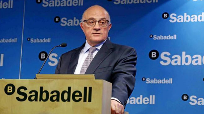Josep Oli&uacute;, presidente del Banco Sabadell