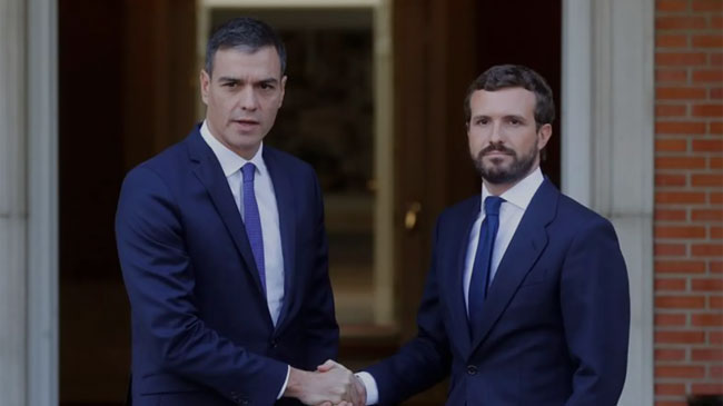 Pedro S&aacute;nchez y Pablo Casado