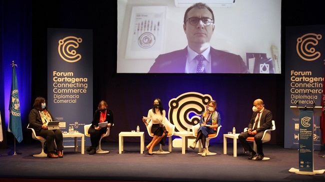 Imagen de la primera edici&oacute;n del &lsquo;Forum Cartagena Connecting Commerce&rsquo; sobre diplomacia comercial, celebrado el pasado a&ntilde;o