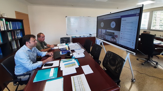 El director general del Agua, Jos&eacute; Sandoval, durante la reuni&oacute;n telem&aacute;tica convocada por el Ministerio de Agricultura sobre la situaci&oacute;n de sequ&iacute;a