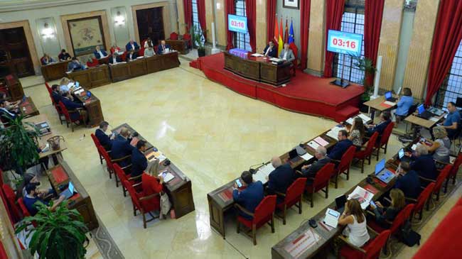 Pleno del ayuntamiento de Murcia