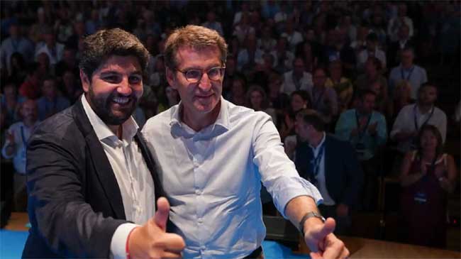 L&oacute;pez Miras y N&uacute;&ntilde;ez Feij&oacute;o en una imagen de archivo