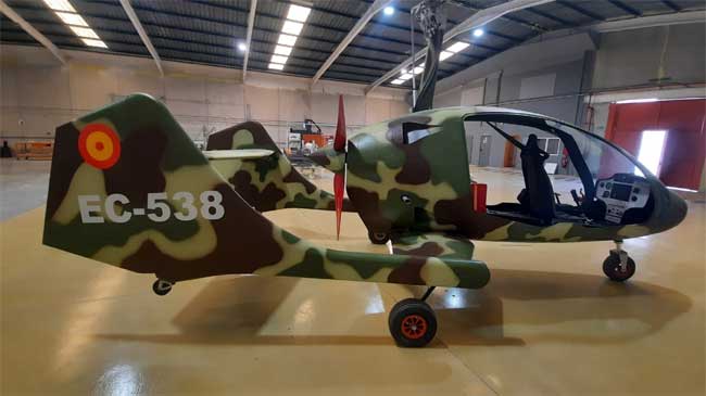 Uno de los modelos de autogiro fabricados por Gyrocopter