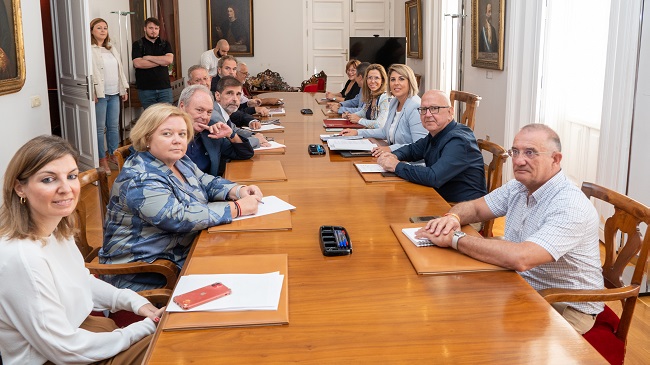 Reuni&oacute;n de la Mesa de la Justicia de Cartagena celebrada este martes