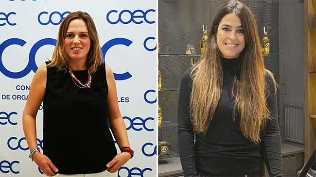 &Aacute;ngela de la Cruz (izquierda) y Esther Aguirre Zamora