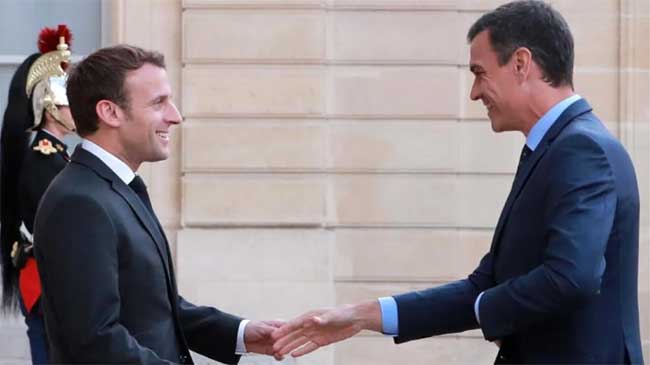 Emmanuel Macron y Pedro S&aacute;nchez