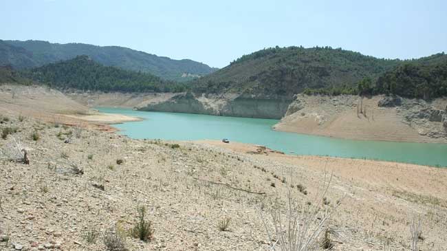 Estado en el que se encuentra el embalse de La Fuensanta, en la cuenca del Segura.