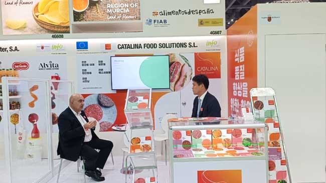 Una de las empresas regionales, en una de las ferias celebrada en el Asia
