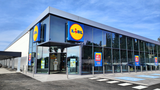 Imagen de la nueva tienda de lidl en El Esparragal