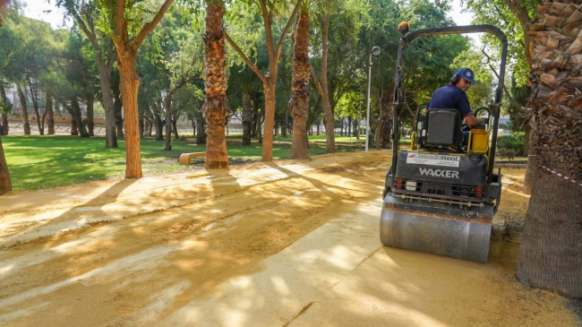 Obras en el Parque de la Rambla de Cartagena - Felipe G. Pag&aacute;n