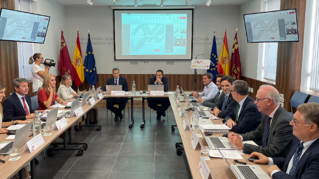 Jorge Garc&iacute;a Montoro, en la reuni&oacute;n del Consejo de Administraci&oacute;n Murcia Alta Velocidad