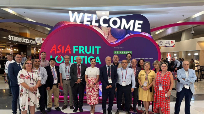 Imagen de la delegaci&oacute;n murciana en Asian Fruit Log&iacute;stica
