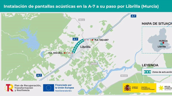 Mapa que muestra el tramo de obras a realizar - MINISTERIO DE TRANSPORTES