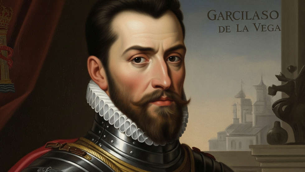Retrato de Garcilaso recreado con IA.