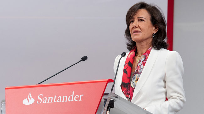 Ana Bot&iacute;n, presidenta del Santander