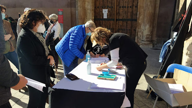 Las firmas comenzaron a recibirse en noviembre de 2020