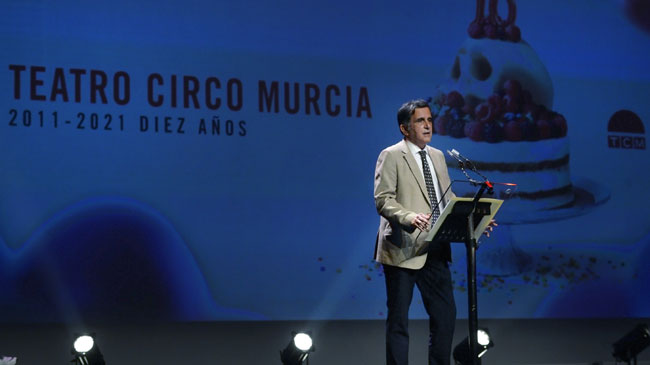 El alcalde de Murcia, Jos&eacute; Antonio Alonso, durante el acto de celebraci&oacute;n