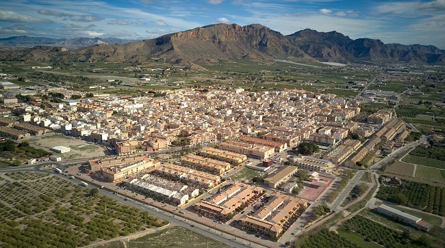 Vista a&eacute;rea de Santomera