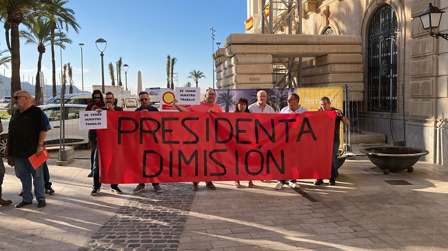 Imagen cedida por fuentes del Comit&eacute; de Empresa de la Autoridad Portuaria de Cartagena