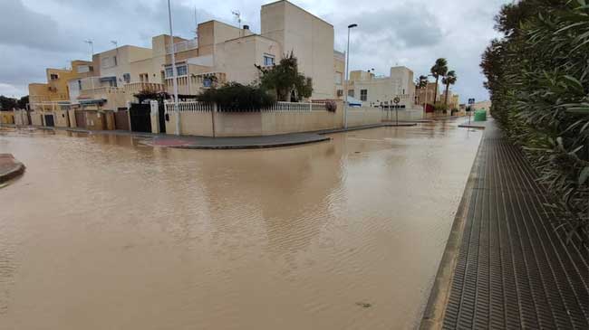Inundaciones en El Mojón en marzo de 2022. Imagen: El Noticiero del Mar Menor Inundaciones en El Mojón en marzo de 2022. Imagen: El Noticiero del Mar Menor