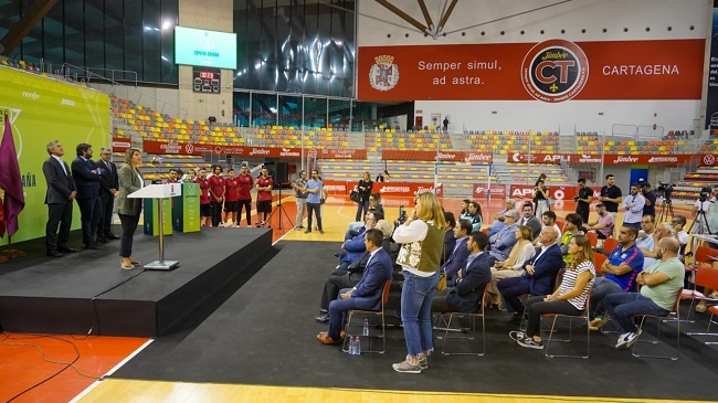 Presentaci&oacute;n del evento en el Palacio de los Deportes de Cartagena