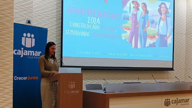 La consejera Sara Rubira en la jornada 'Agroemprendedoras. Construyendo futuro, sembrando oportunidades'